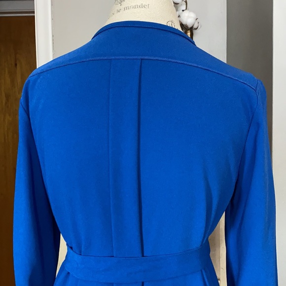 Tara Jarmon midi dress in bleu gitane size 36 European - Picture 8 of 12